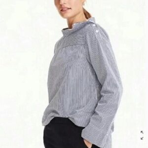 J. Crew pinstripe blouse